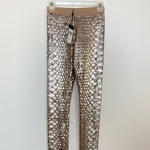 BCBG Sparkle Rose Gold Sequin Pants Joggers